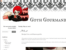 Tablet Screenshot of gothgourmande.com
